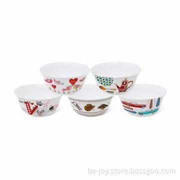 Ceramic bowl with full printing, various colors and artworks are available, OEM orders are welcome